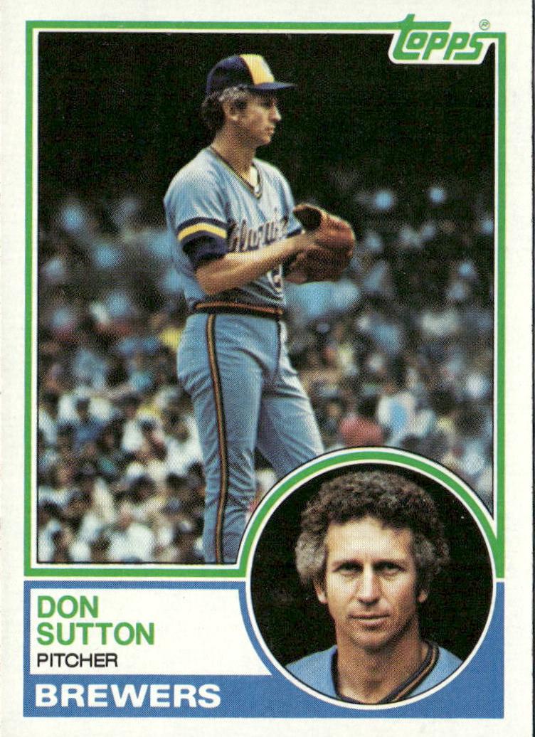 1983 Topps Baseball Don Sutton #145