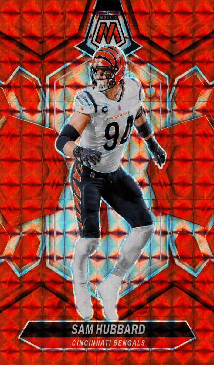 2024 Panini Mosaic Football Orange Sam Hubbard #47