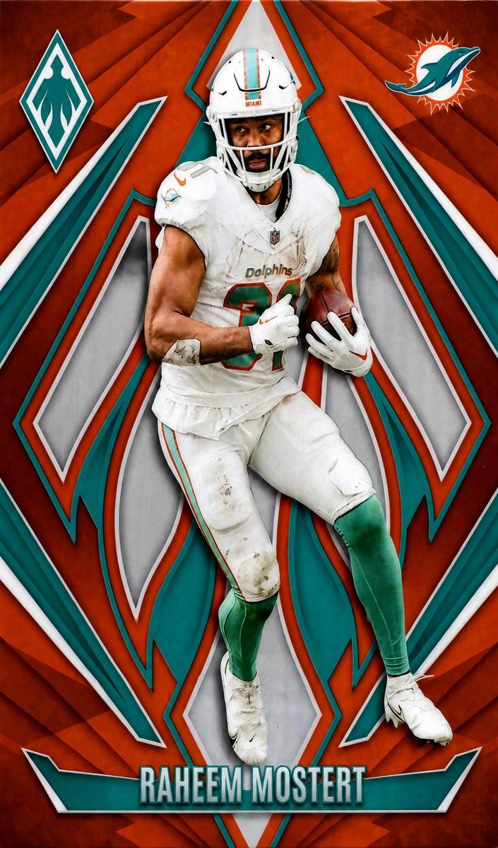2024 Panini Phoenix Football Orange Raheem Mostert #122