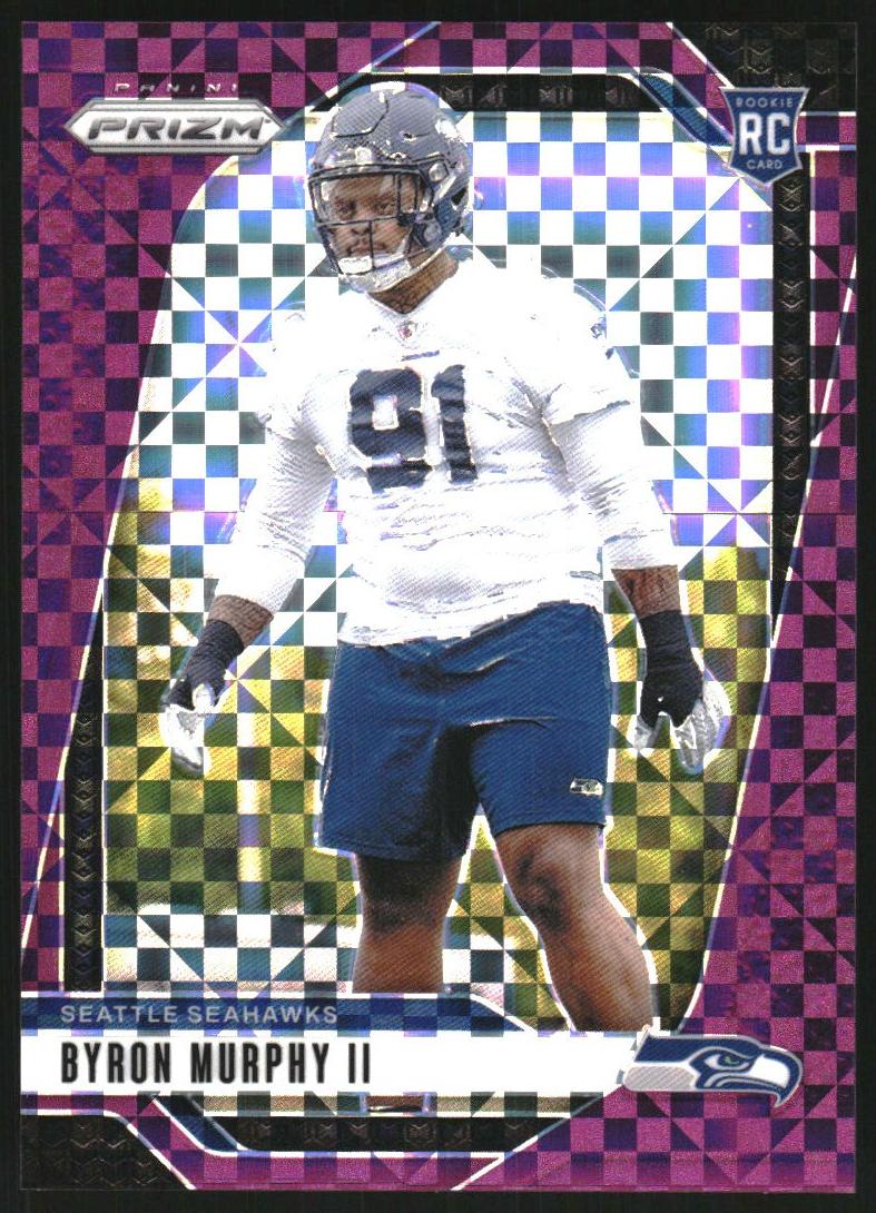 2024 Panini Prizm Football Purple Power Byron Murphy II #317 PSA 9