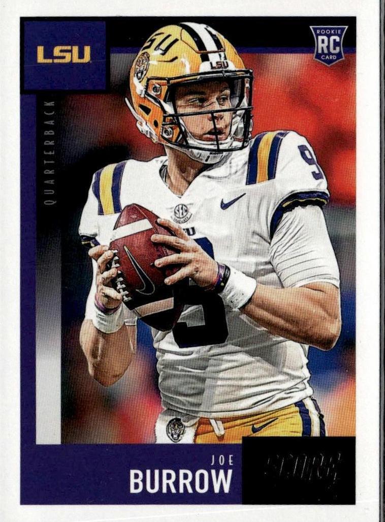 2020 Panini Score Football Joe Burrow #360 PSA 9