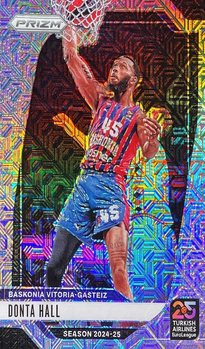 2024 Panini Prizm Turkish Airlines EuroLeague Basketball Mojo Donta Hall #108