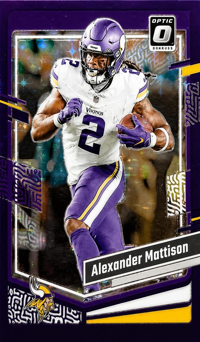 2023 Donruss Optic Football Purple Stars Alexander Mattison #121