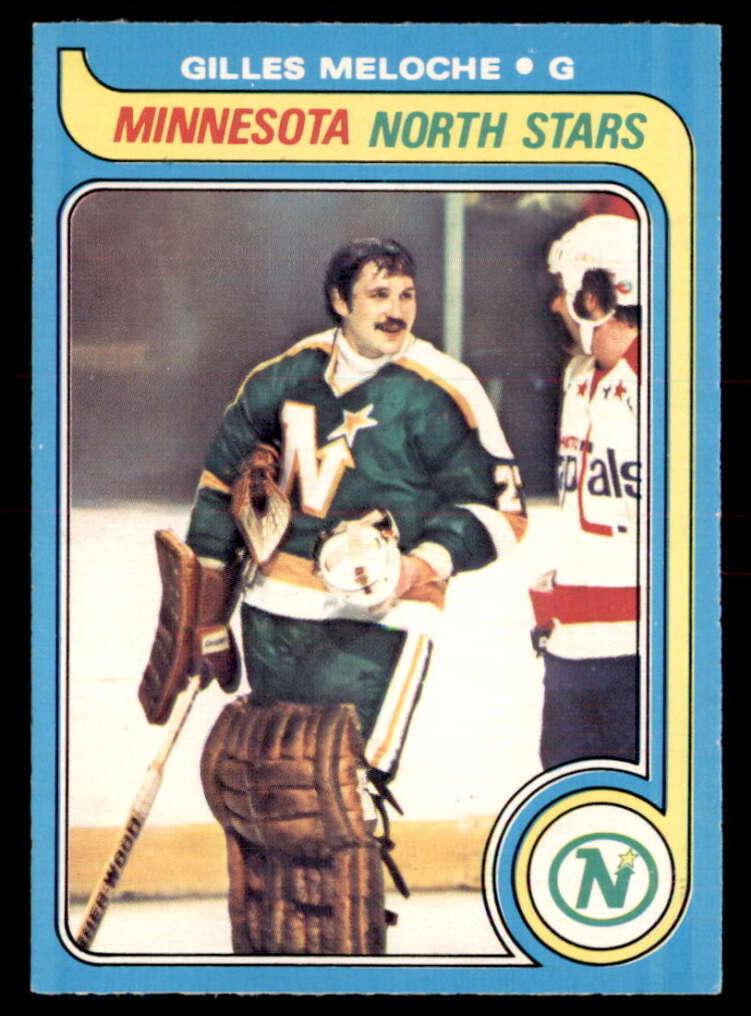 1979 O-Pee-Chee Hockey Gilles Meloche #136 PSA 8