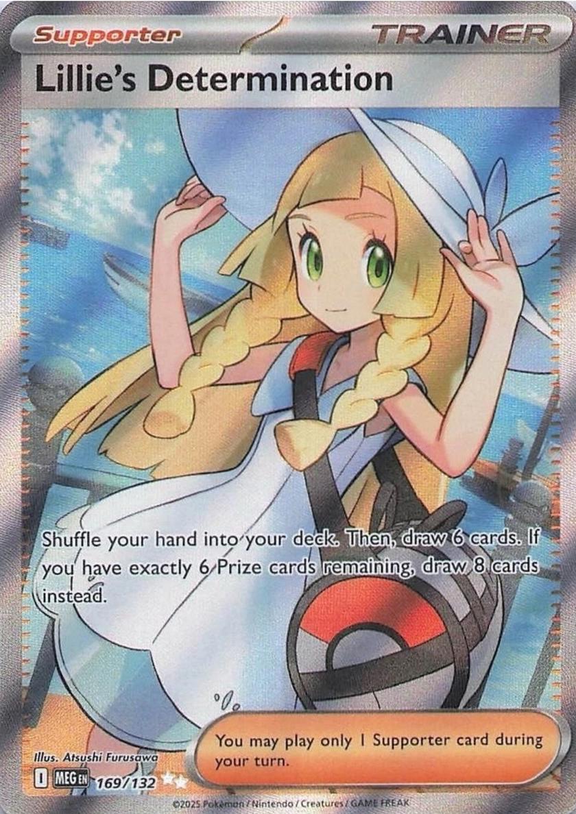 2025 Pokemon Mega Evolution Lillie's Determination #169 RAW Ungraded