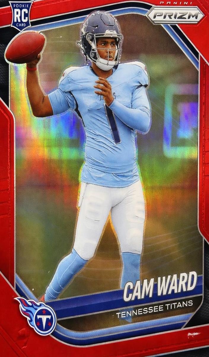 2025 Panini Prizm Football Red Cam Ward #352