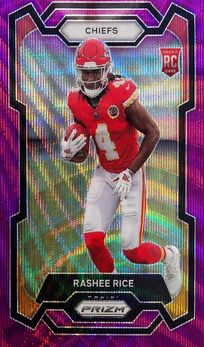 2023 Panini Prizm Football Purple Wave Rashee Rice #350