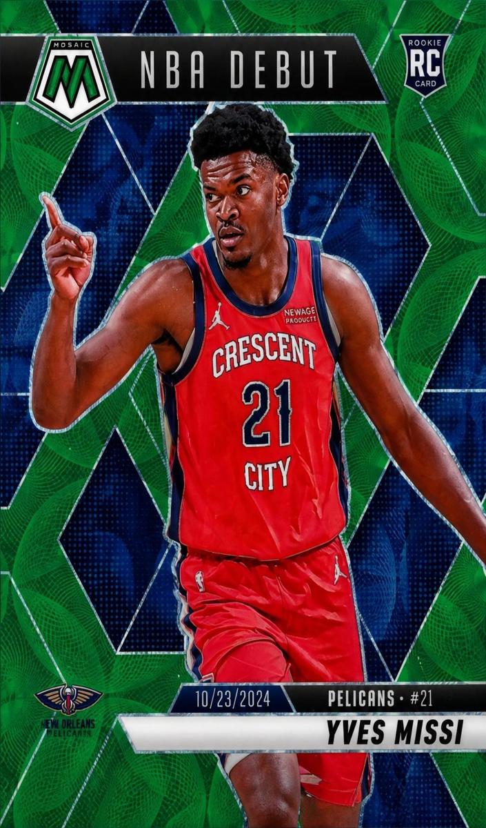 2024 Panini Mosaic Basketball International Green Yves Missi #255