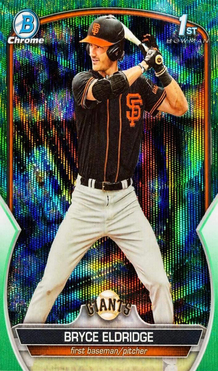 2023 Bowman Draft Chrome Baseball Aqua Wave Bryce Eldridge #BDC-107 PSA 9
