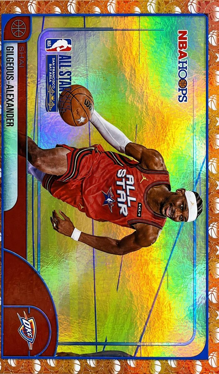 2025 Topps NBA Hoops Basketball Orange Hoops Shai Gilgeous-Alexander #286