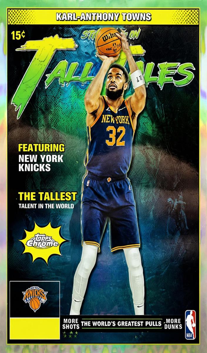 2025 Topps Chrome Basketball Refractor Karl-Anthony Towns #TT-10