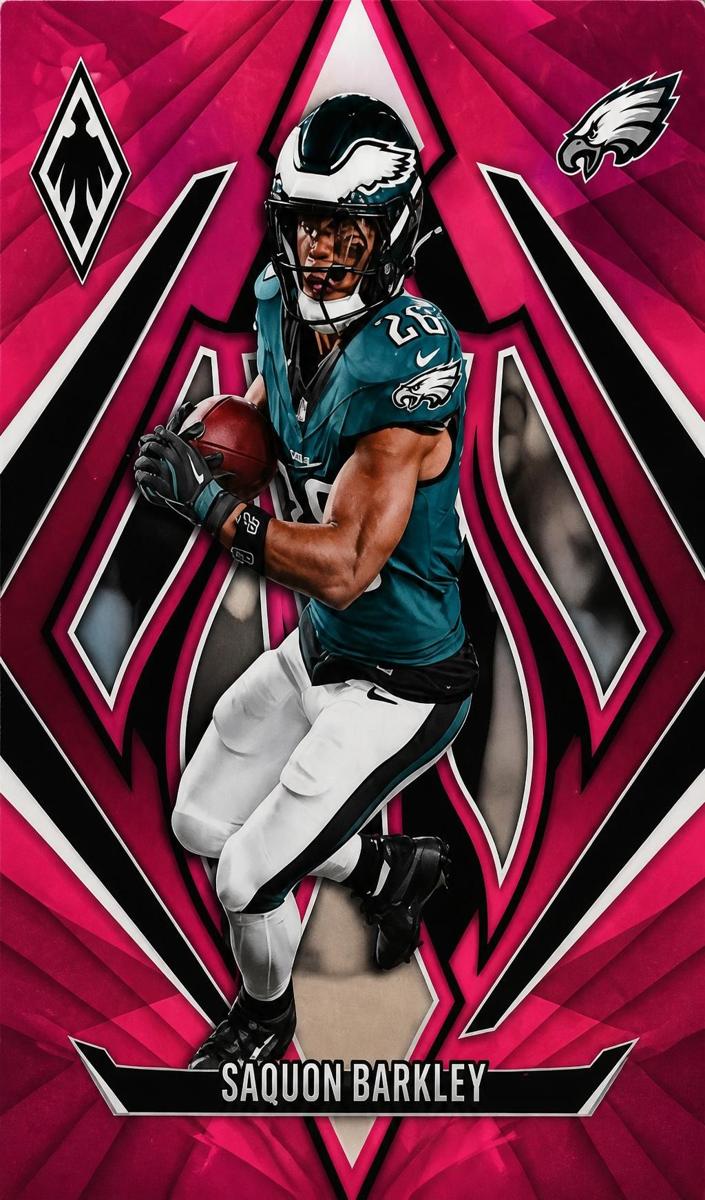2024 Panini Phoenix Football Pink Saquon Barkley #128
