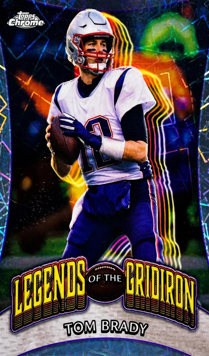 2024 Topps Chrome Football Lazer Refractor Tom Brady #LOG-1