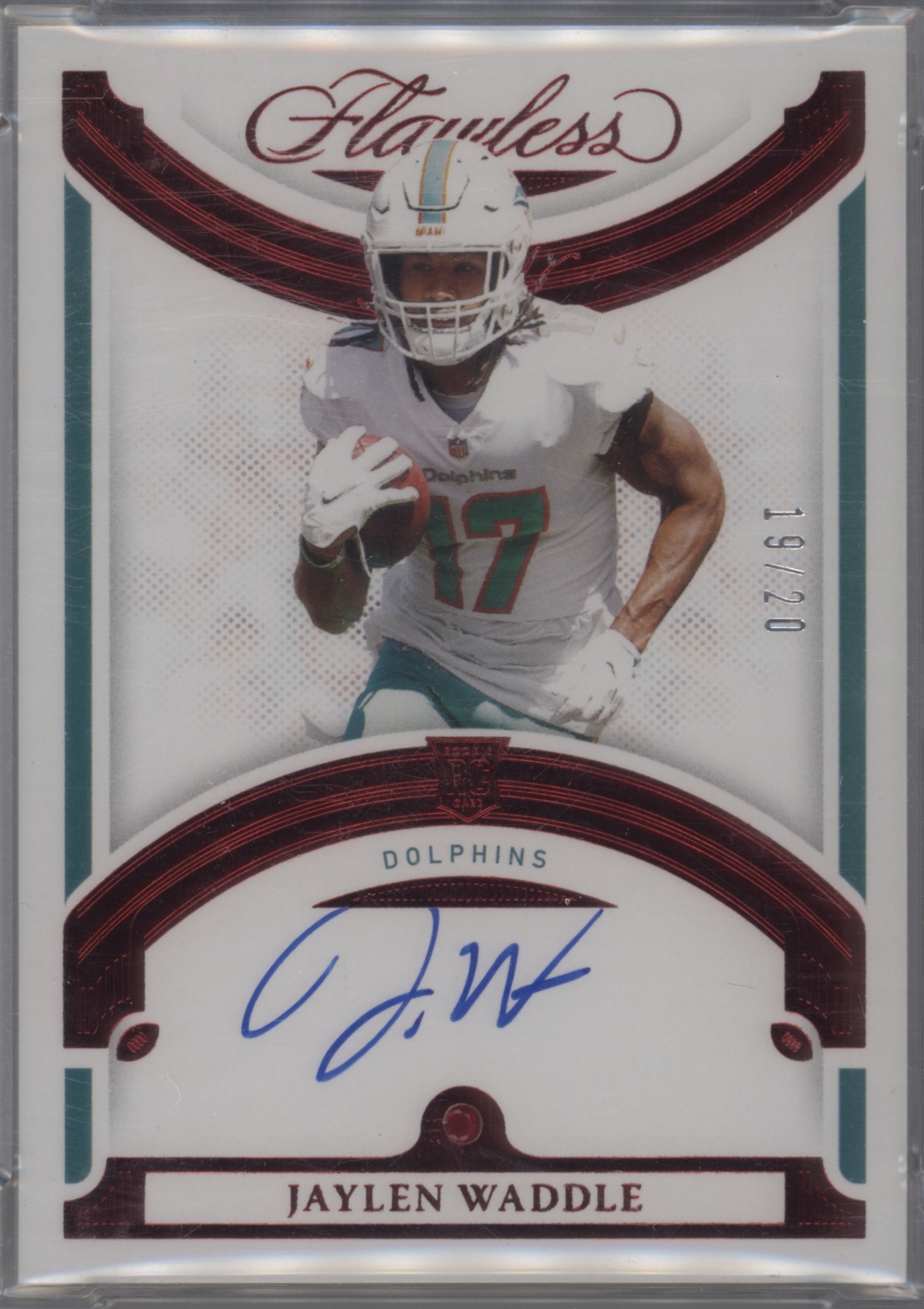 2021 Panini Flawless Football Jaylen Waddle #RGS-JWA PSA 9