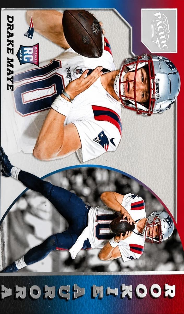 2024 Panini Encore Football Drake Maye #1 PSA 8