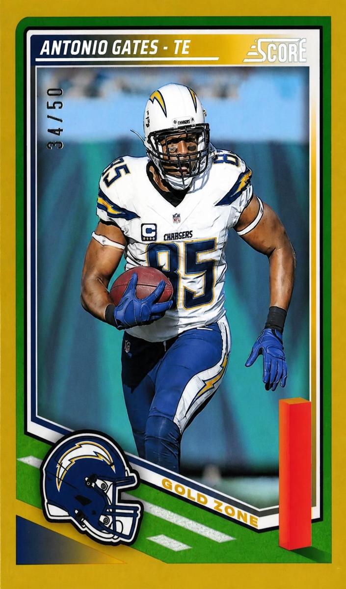 2025 Panini Score Football Gold Zone Antonio Gates #193