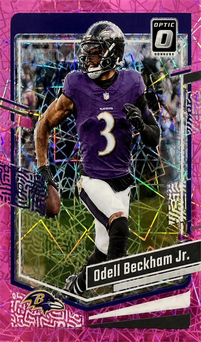 2023 Donruss Optic Football Pink Velocity Odell Beckham Jr. #16
