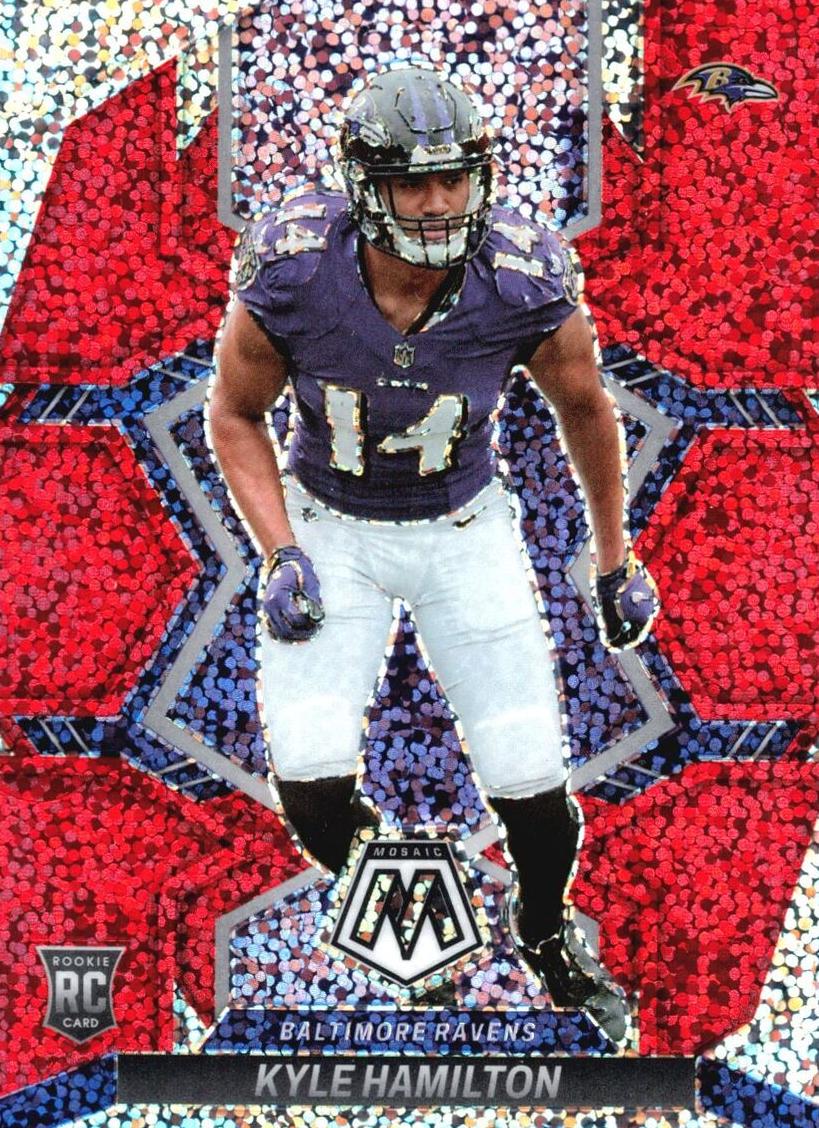 2022 Panini Mosaic Football Red Kyle Hamilton #332 SGC 9.5