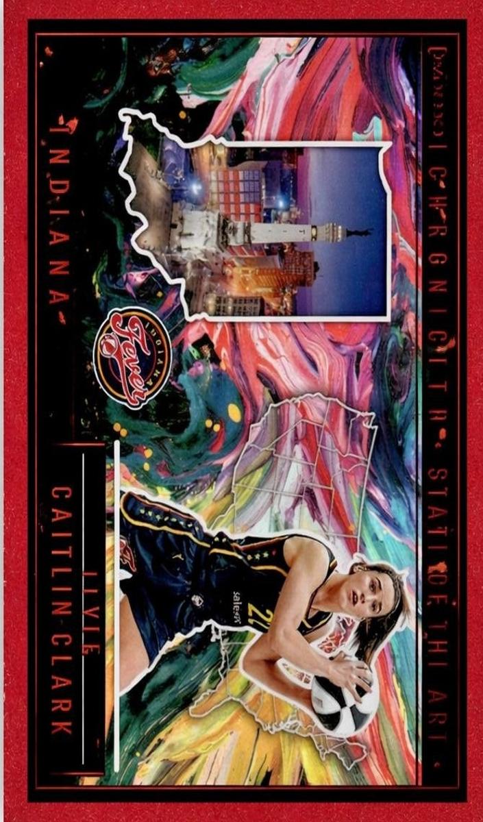 2025 Panini Caitlin Clark Chronicled Basketball Red Holo Caitlin Clark #82