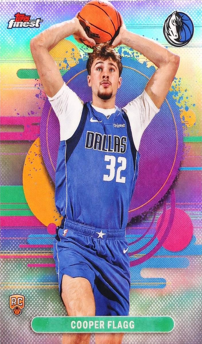 2025 Topps Finest Basketball Refractor Cooper Flagg #101 PSA 10