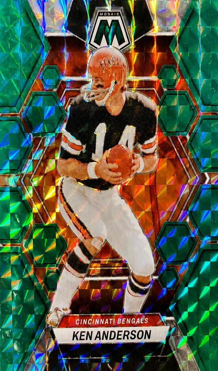 2023 Panini Mosaic Football Green Ken Anderson #44