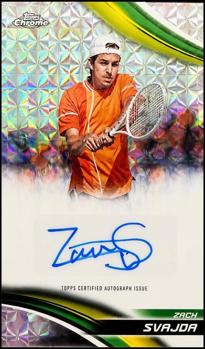 2025 Topps Chrome Tennis Geometric Refractor Zach Svajda #CA-ZSA