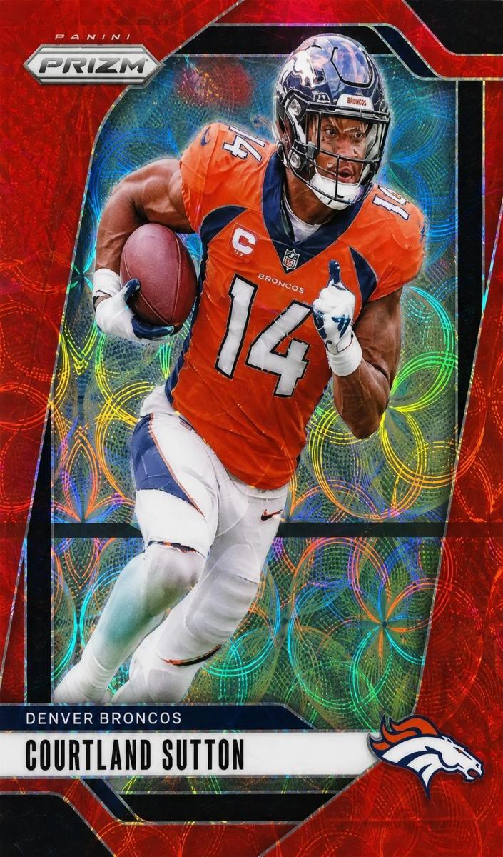 2024 Panini Prizm Football Choice Red Courtland Sutton #86 PSA 9