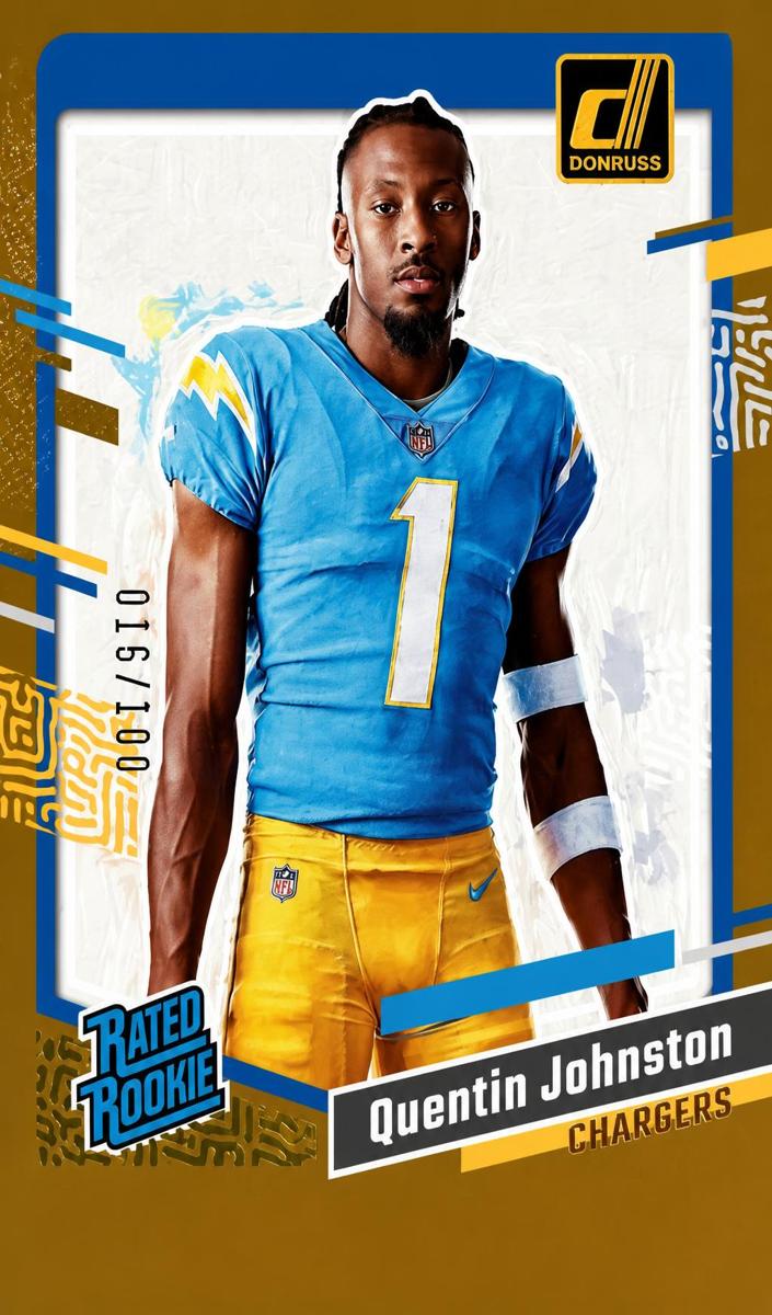2023 Panini Donruss Football Studio Series Quentin Johnston #8