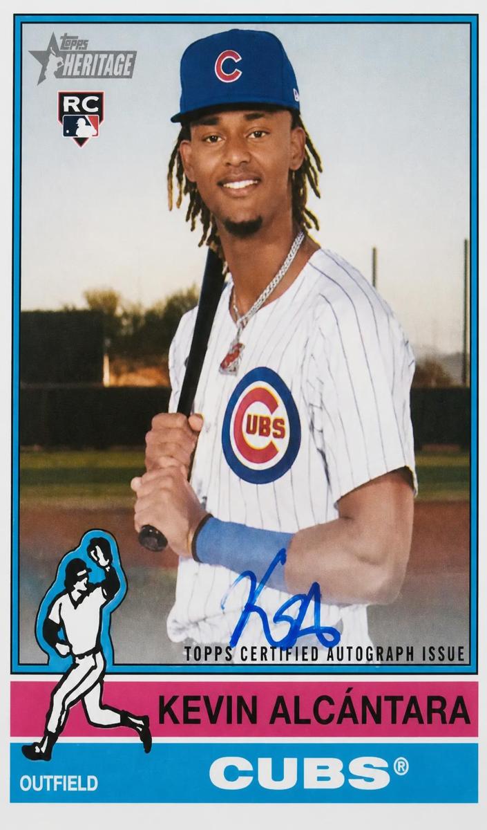 2025 Topps Heritage Baseball Kevin Alcantara #ROA-KA PSA 9