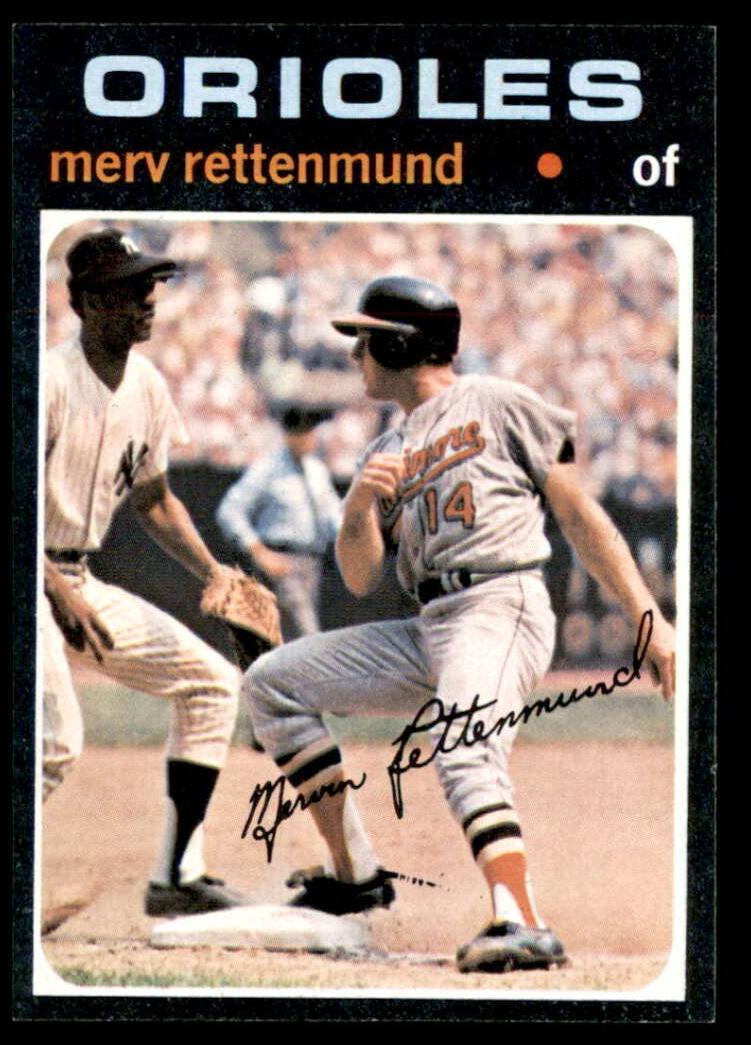 1971 Topps Baseball Merv Rettenmund #393