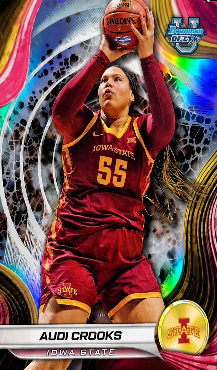 2024 Bowman Best University Basketball Refractor Audi Crooks #10