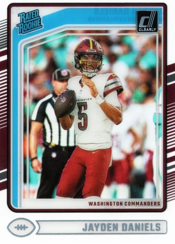 2024 Panini Clearly Donruss Football Jayden Daniels #52 PSA 10