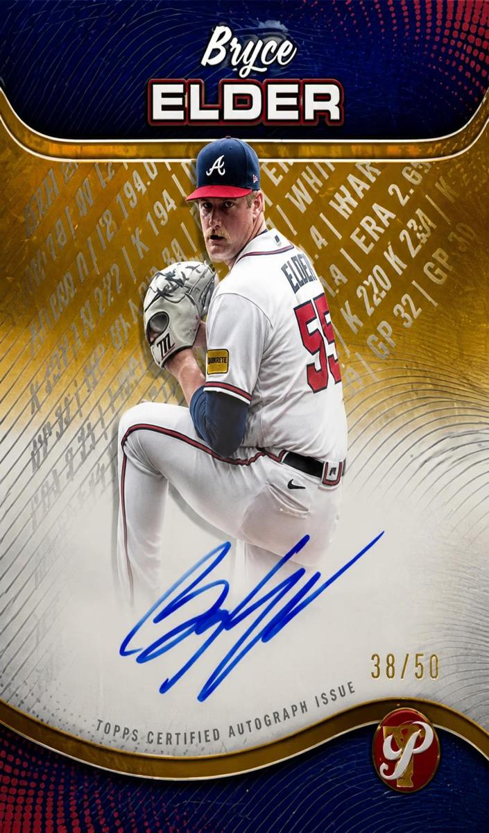 2024 Topps Pristine Baseball Gold Refractor Bryce Elder #PPA-BE
