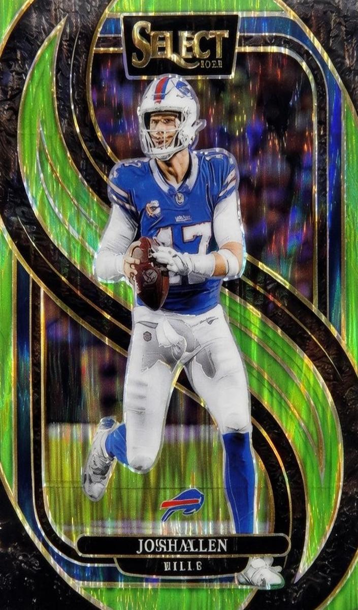 2024 Panini Select Football Neon Green Shock Josh Allen #122 PSA 10