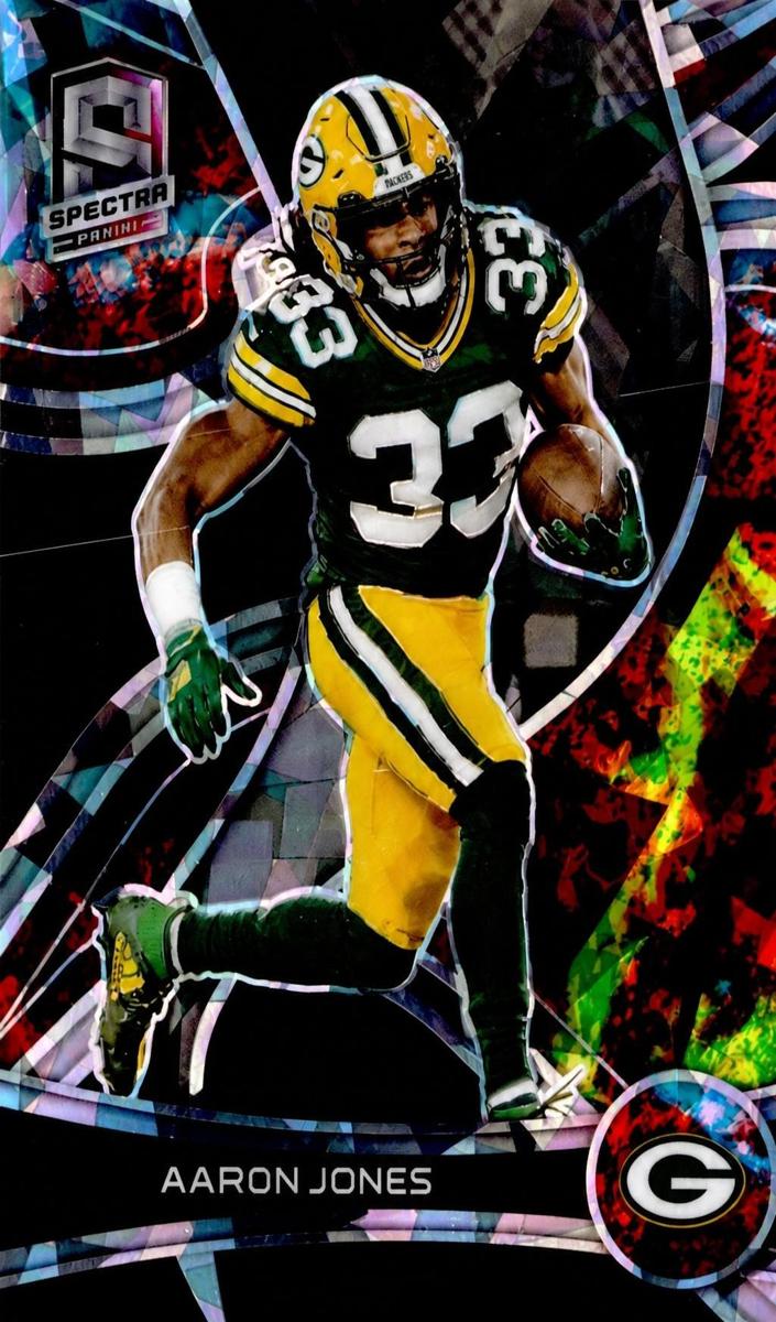 2022 Panini Spectra Football Astral Aaron Jones #39 PSA 9