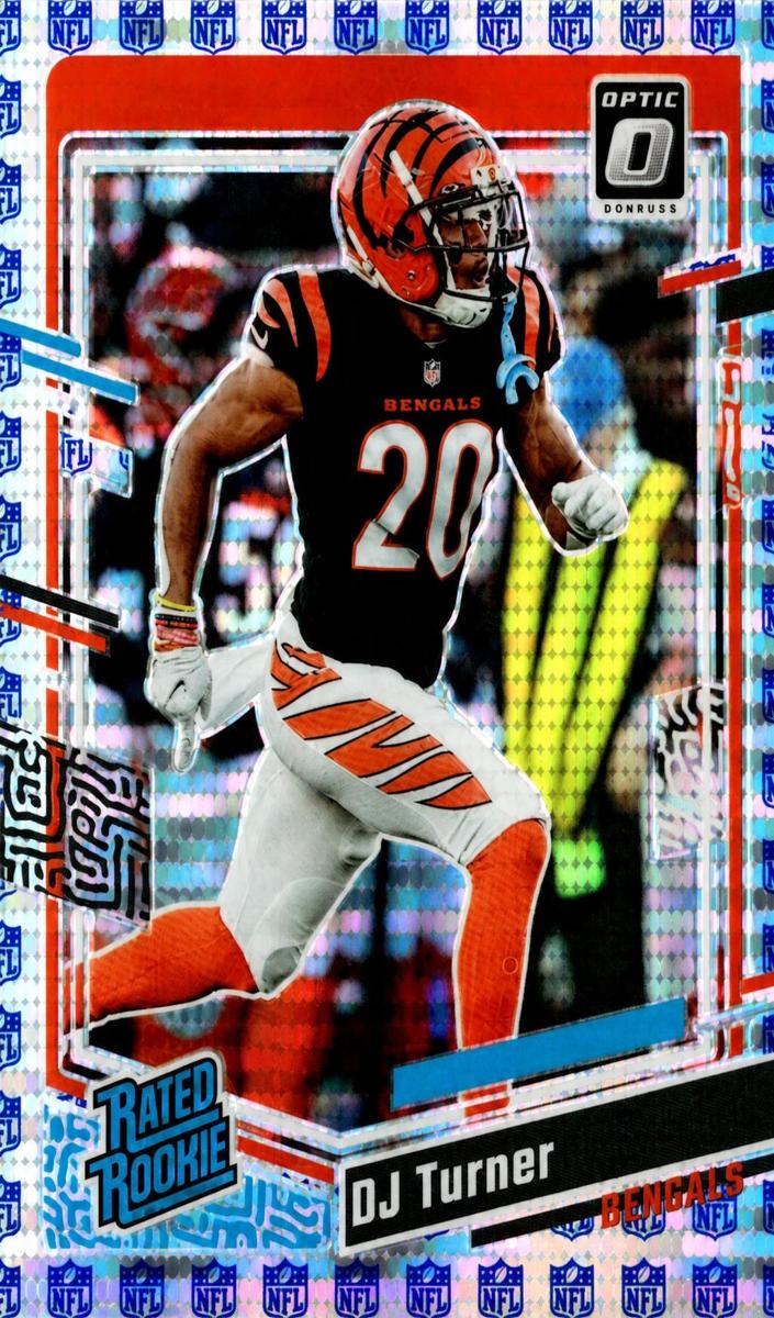 2023 Donruss Optic Football Shield DJ Turner #220 PSA 9