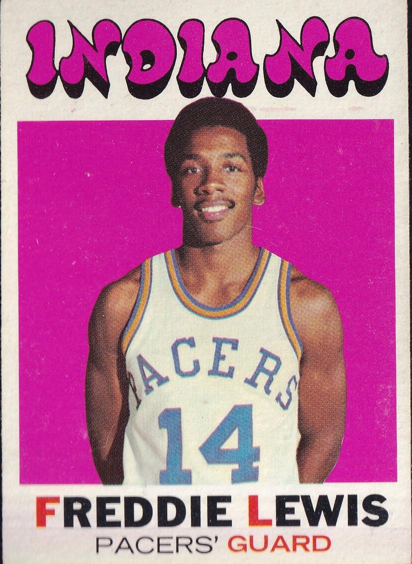 1971 Topps Basketball Freddie Lewis #204 PSA 8.5