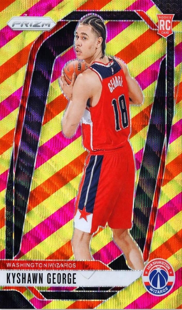 2024 Panini Prizm Basketball Multi Wave Kyshawn George #257 PSA 8