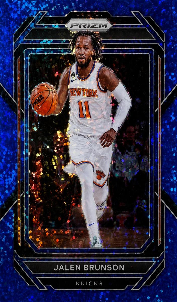 2022 Panini Prizm Basketball Blue Sparkle Jalen Brunson #11