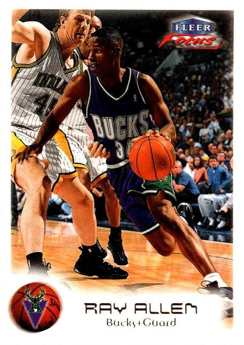 1999 Fleer Focus Basketball Ray Allen #56