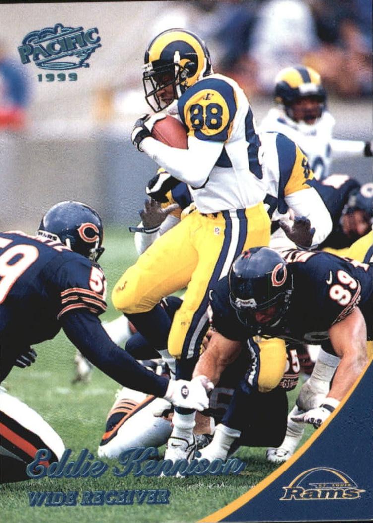 1999 Pacific Football Platinum Blue Eddie Kennison #336