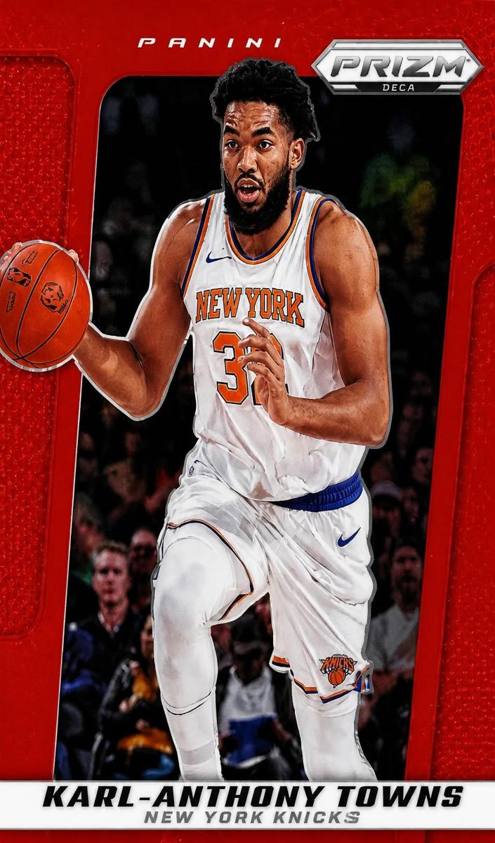 2024 Panini Prizm Deca Basketball Red Karl-Anthony Towns #166