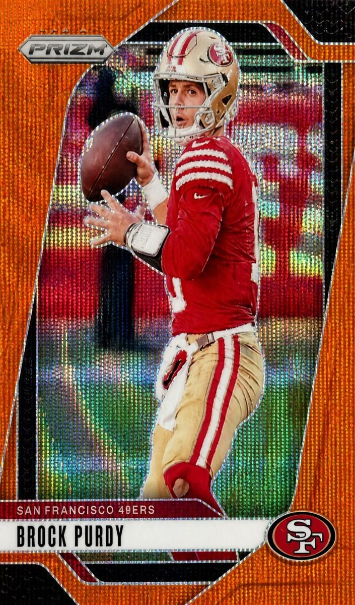 2024 Panini Prizm Football Orange Wave Brock Purdy #249