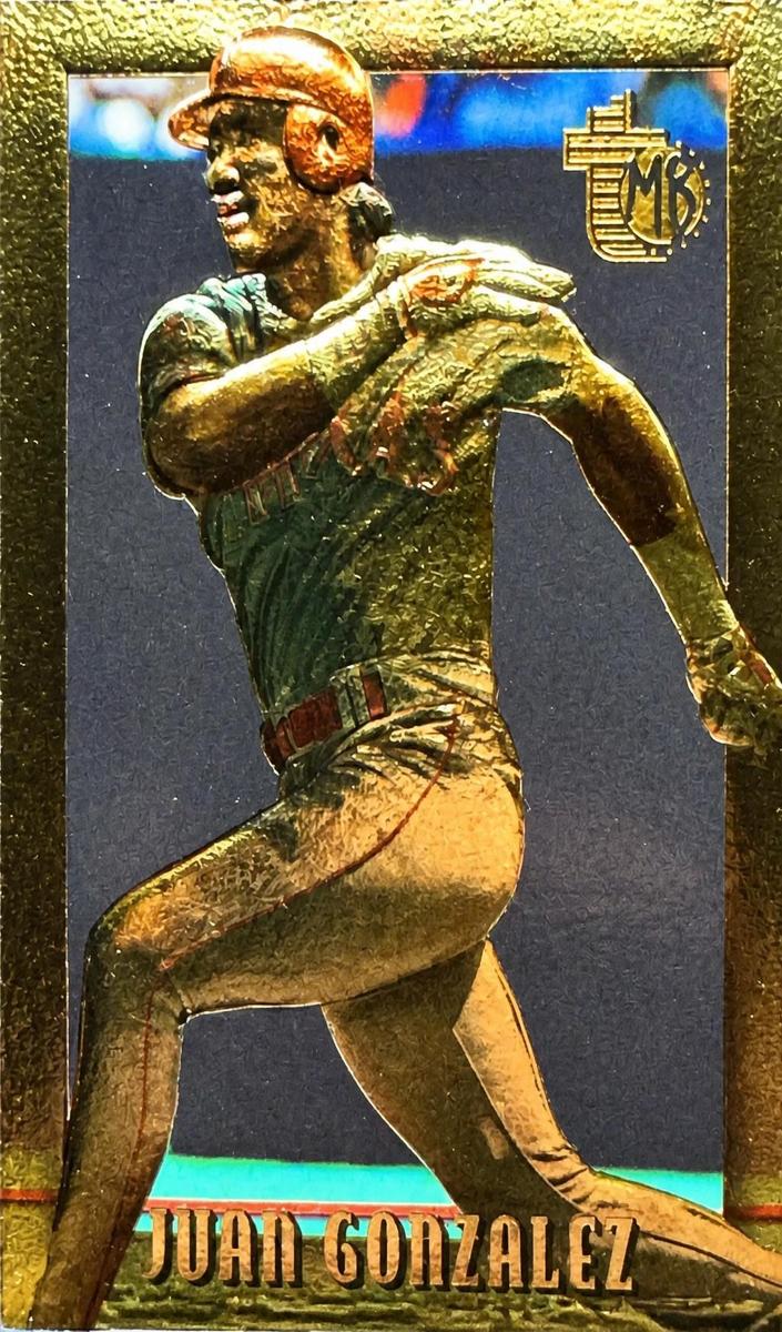 1995 Topps Embossed Baseball Golden Idols Juan Gonzalez #30