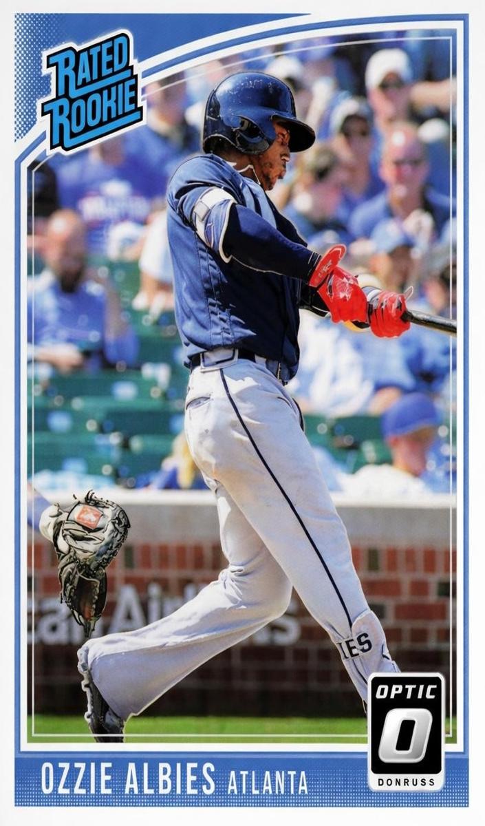 2018 Donruss Optic Baseball Holo Ozzie Albies #36