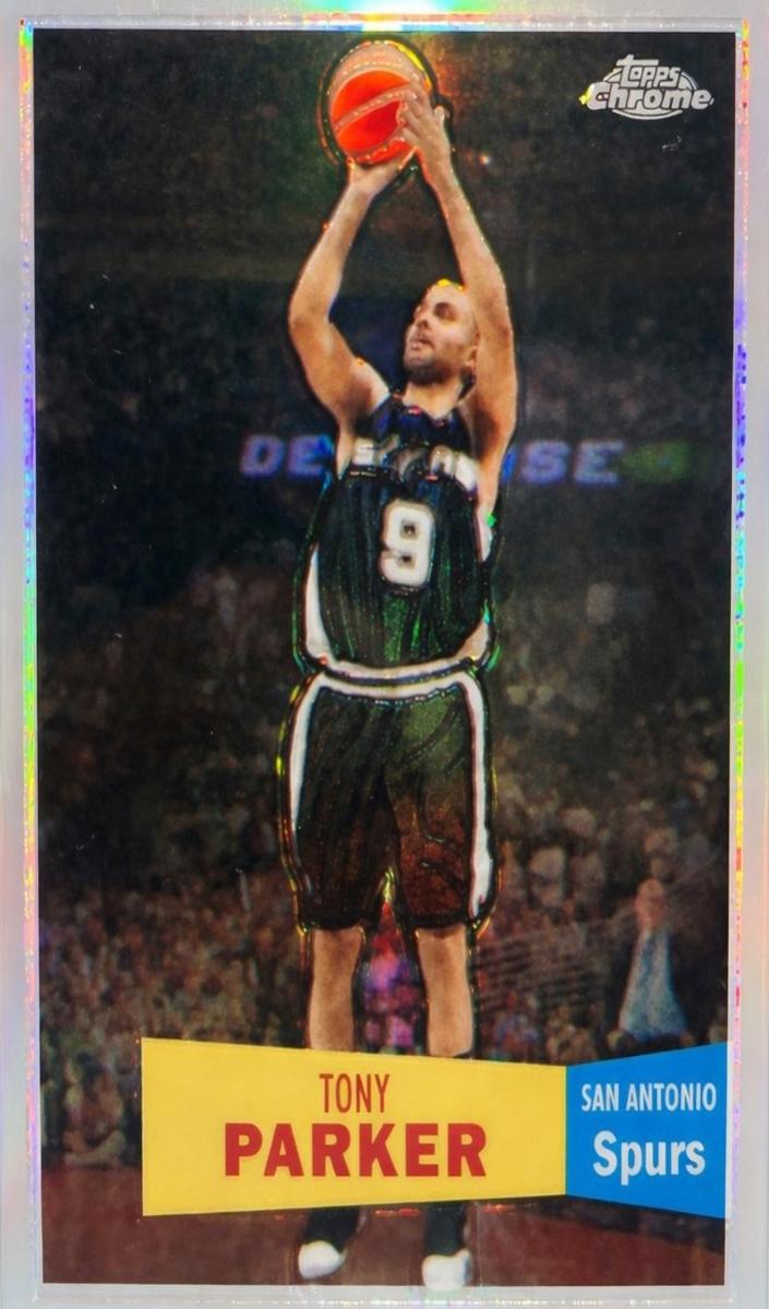 2007 Topps Chrome Basketball Refractor Tony Parker #36