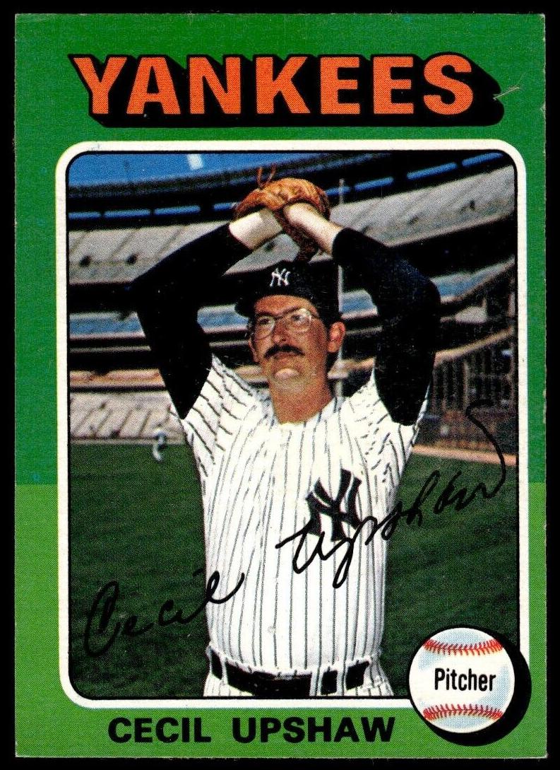 1975 O-Pee-Chee Baseball Cecil Upshaw #92 PSA 8