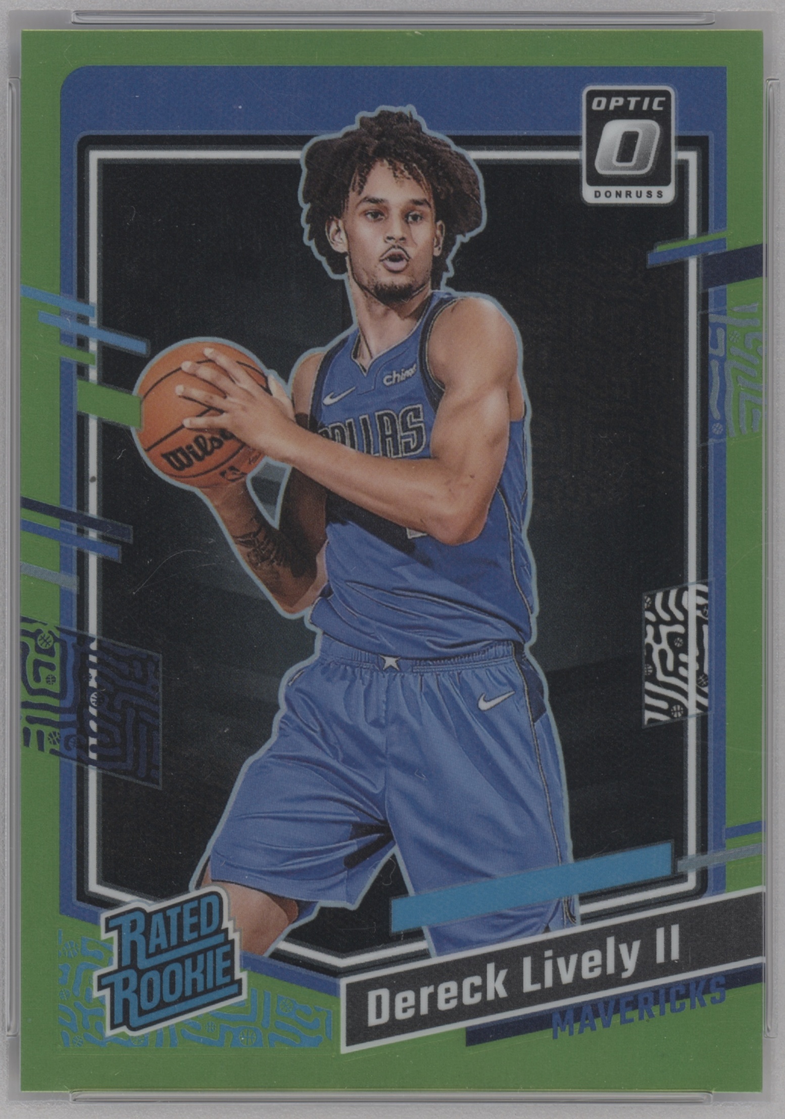 2023 Donruss Optic Basketball Lime Green Dereck Lively II #245 SGC 10