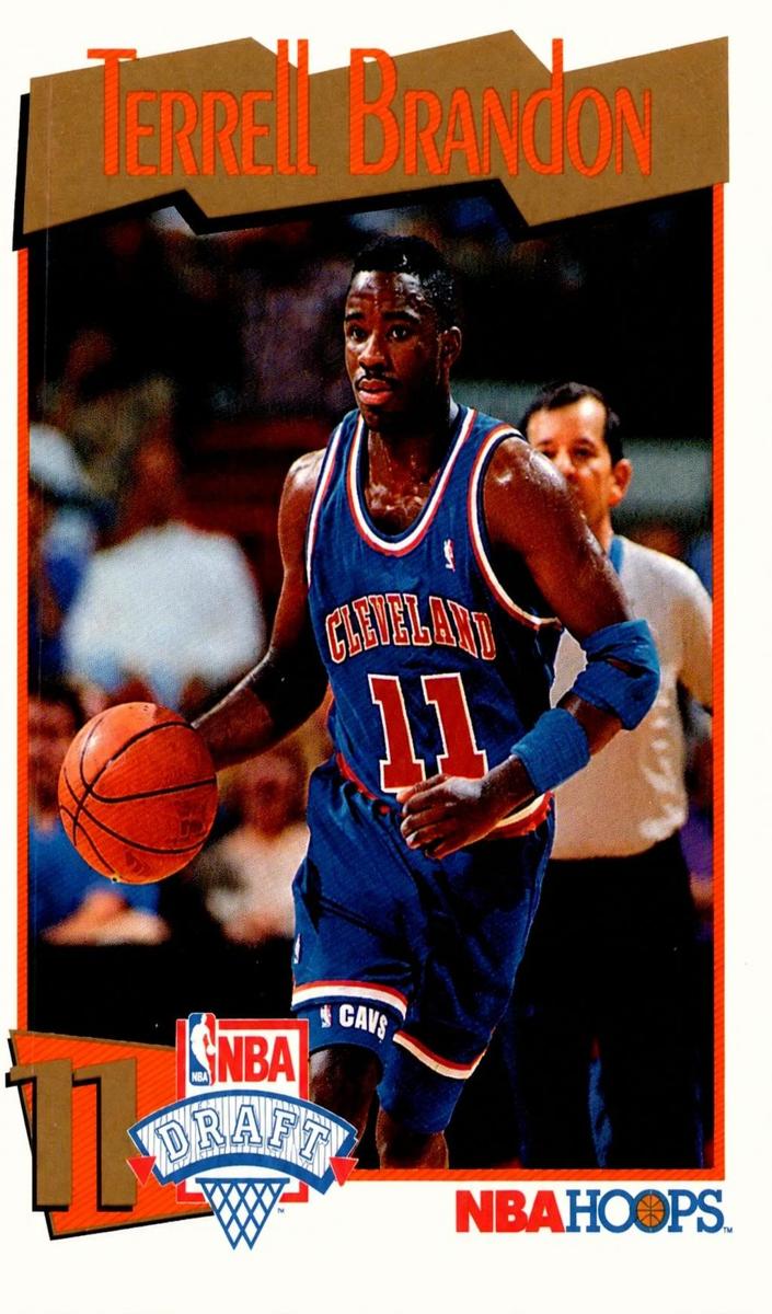 1991 Hoops Basketball Terrell Brandon #556 PSA 9