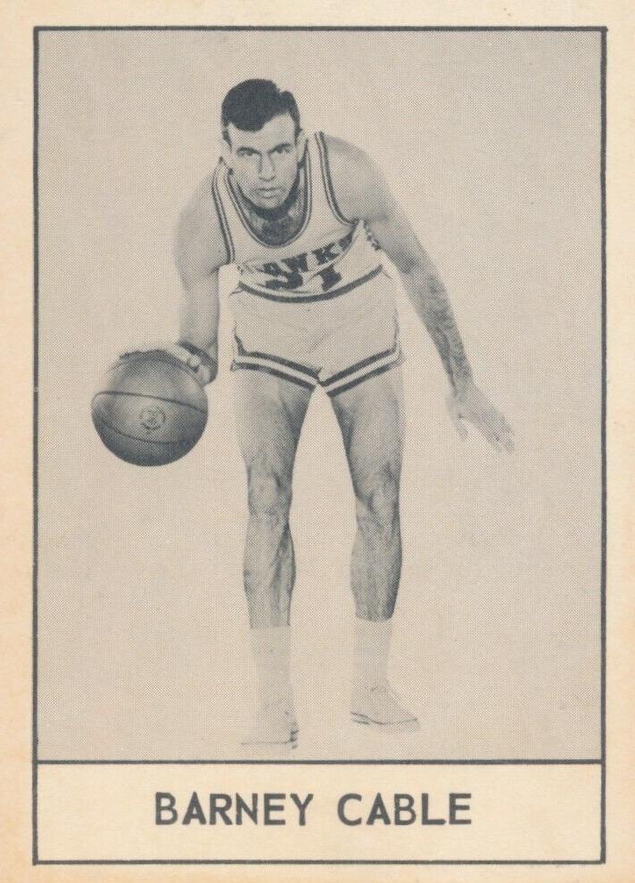 1961 Essex Meats Hawks Basketball Barney Cable #NNO